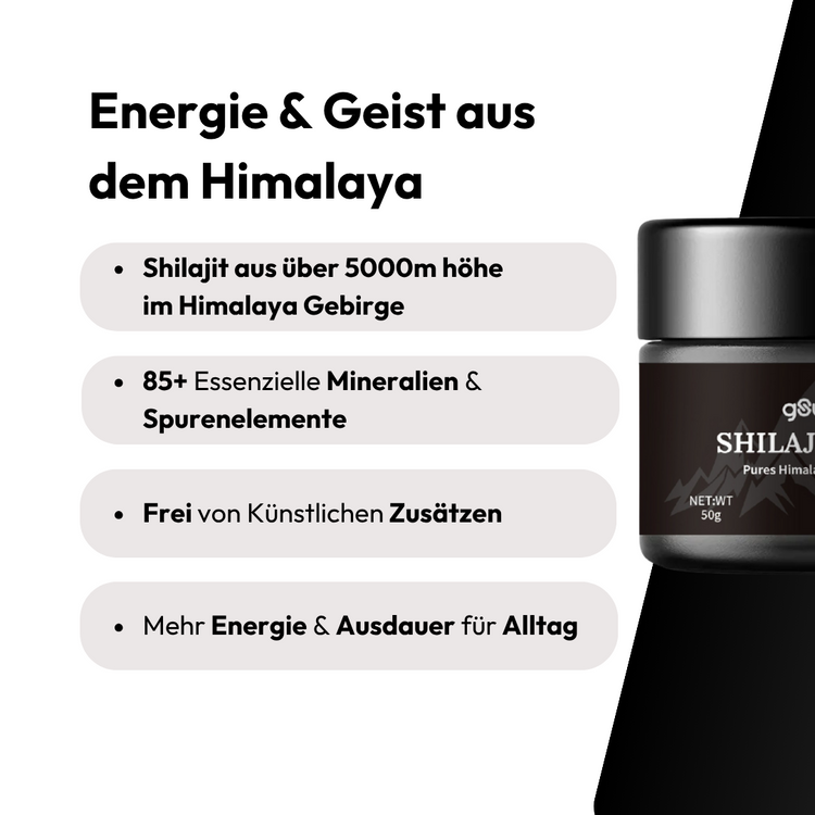 100% Reines Himalaya Shilajit
